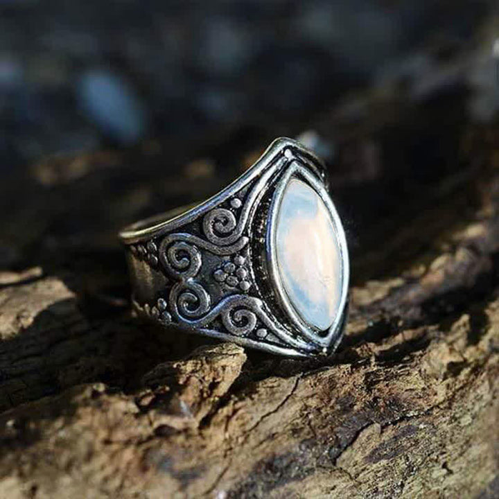 Olivenorma Moonstone Healing Protection Ring - image 10