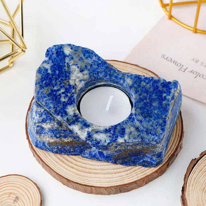 Olivenorma Natural Healing Crystal Candle Holder - Lapis Lazuli - image 10