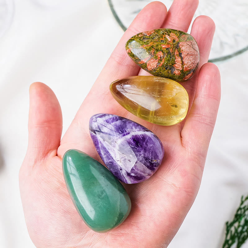 Olivenorma Natural Crystal Drop Shape Polished Play Natural Stone - image 25