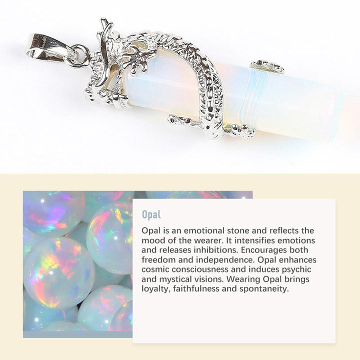 Olivenorma Crystal Natural Stone Exquisite Pendant - Opal - image 11