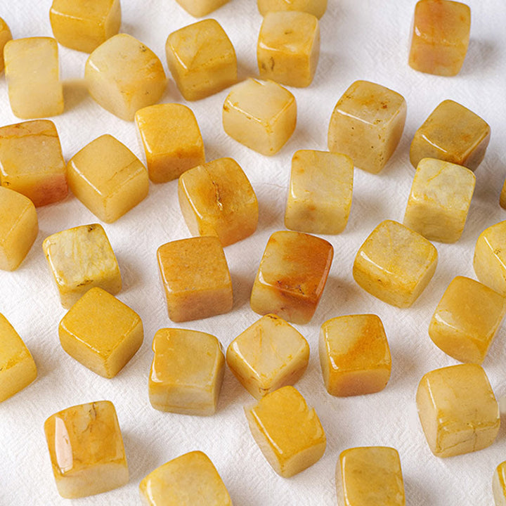 Olivenorma Yellow Agate Crystal Cube Natural Stone - image 4