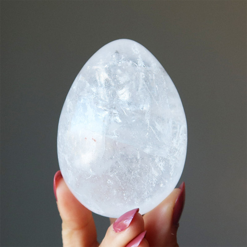 Easter Clear Quartz Miracle of Life Crystal Egg - image 4