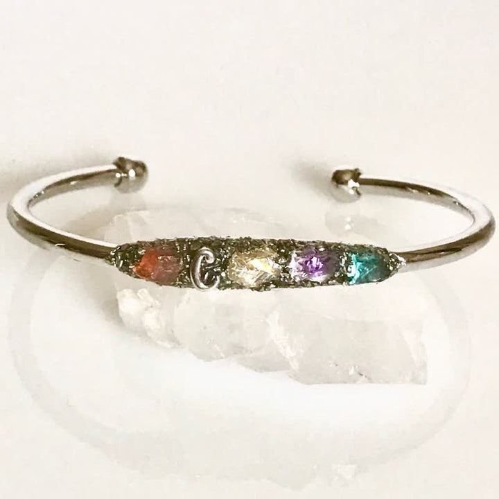 Olivenorma Custom Birthstone Meaningful Bracelet - Silver - 7 Birthstones - image 6