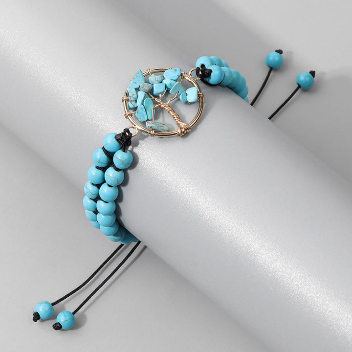Olivenorma 6mm Beads Double Braided Tree Of Life Bracelet - image 8