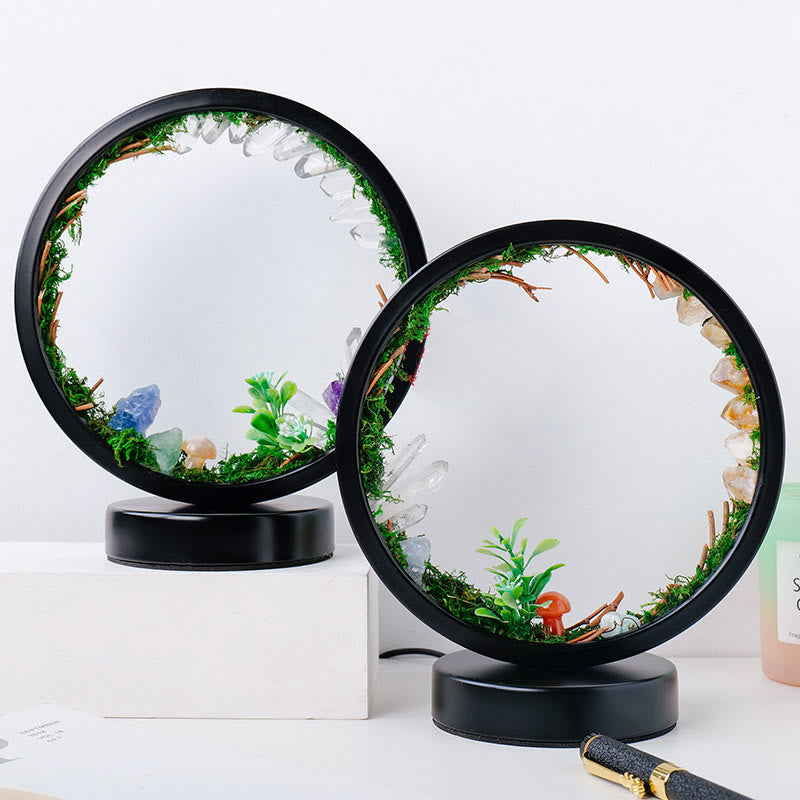 Olivenorma Natural Crystals Forest Round Crystal Lamp - image 3