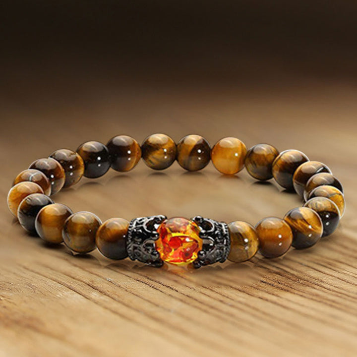 Natural Crystal Stone Bracelet - Tiger Eye - image 6