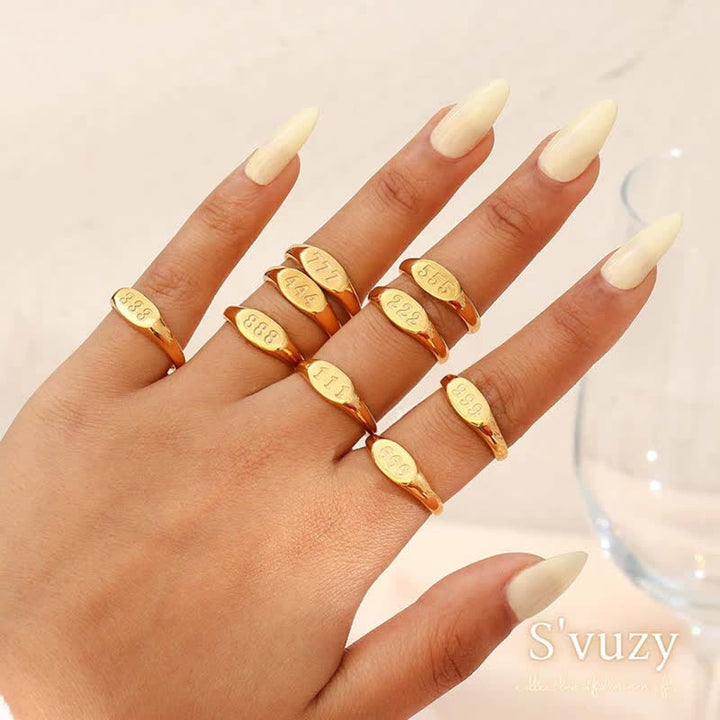 Olivenorma 11:11 Angel Number Dainty Necklace And Ring - image 18