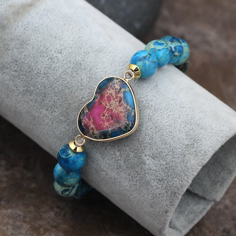 Olivenorma Emperor Stone Woven Beads Handle Braided Bracelet - image 3