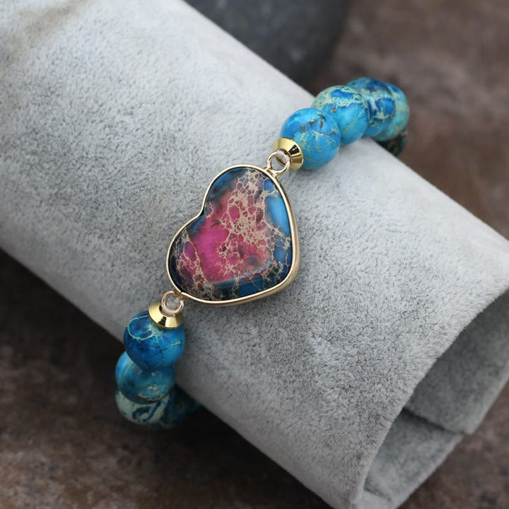 Olivenorma Emperor Stone Woven Beads Handle Braided Bracelet - image 3