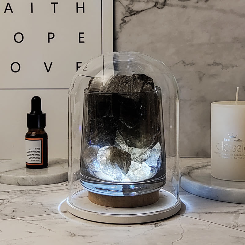 Olivenorma Fireless Diffuser Stone Crystal Aromatherapy Lamp - Smoky Quartz - Grapefruit Bergamot - image 7