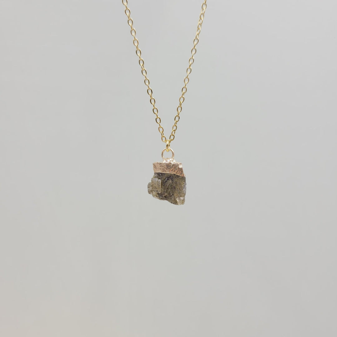 Olivenorma Irregular Crystal Raw Stone Gem gemstone Necklace - Labradorite - image 25