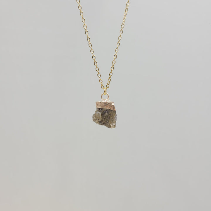 Olivenorma Irregular Crystal Raw Stone Gem gemstone Necklace - Labradorite - image 25