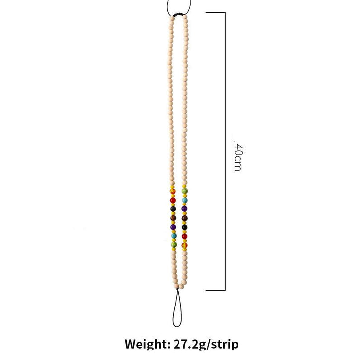 Olivenorma Natural Crystal Wooden Beads Phone Strap - image 6