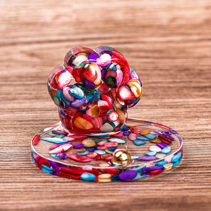 Olivenorma Natural Stone Epoxy Cat Claw Mobile Phone Holder - Colored Stones - image 30