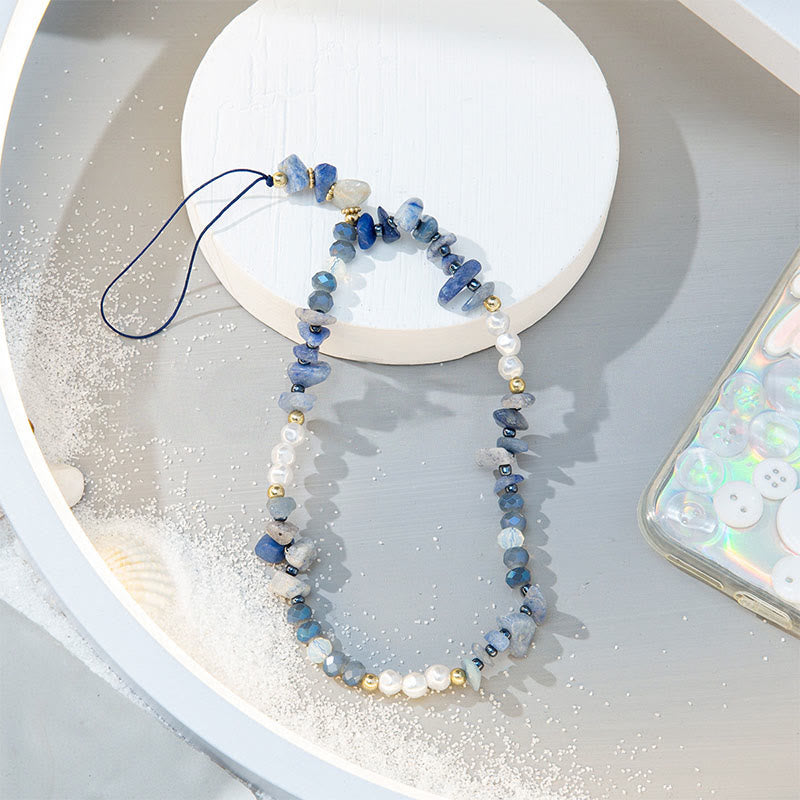Olivenorma Colorful Gravel Pearl Color Matching Mobile Phone Strap - image 10
