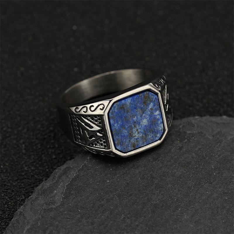 Olivenorma Retro Viking Faith Tiger Eye Ring - image 8