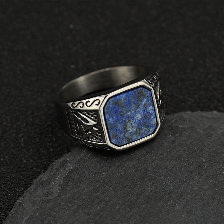 Olivenorma Retro Viking Faith Tiger Eye Ring - image 8