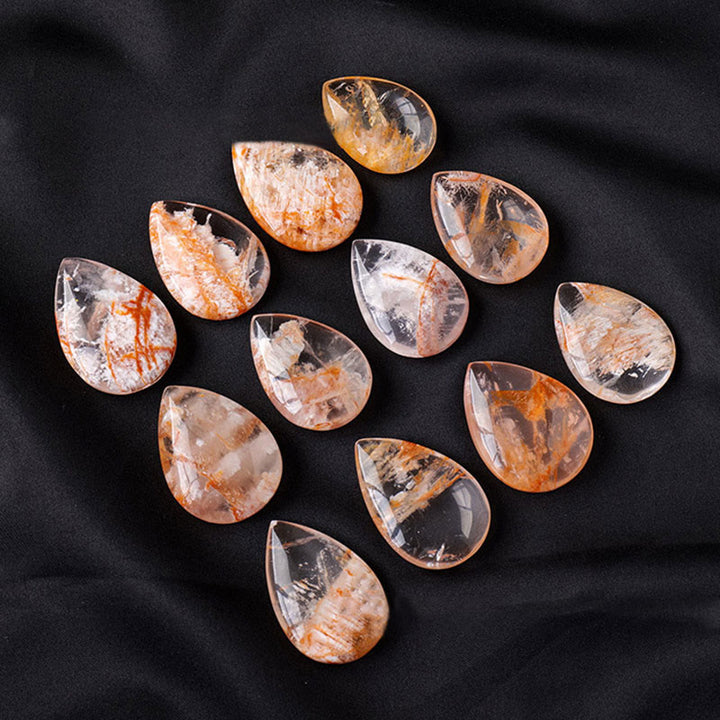 Olivenorma Ghost Phantom Quartz Drop Shape Natural Stone - image 4