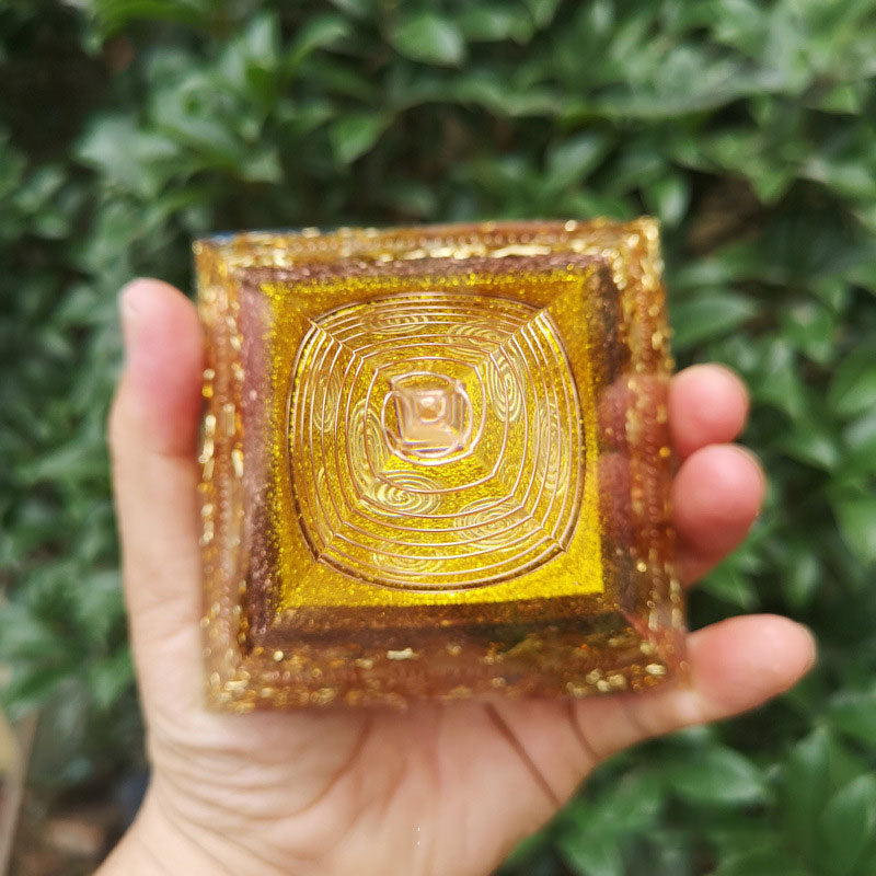 Olivenorma Clear Crystal Orgone Pyramid - image 3