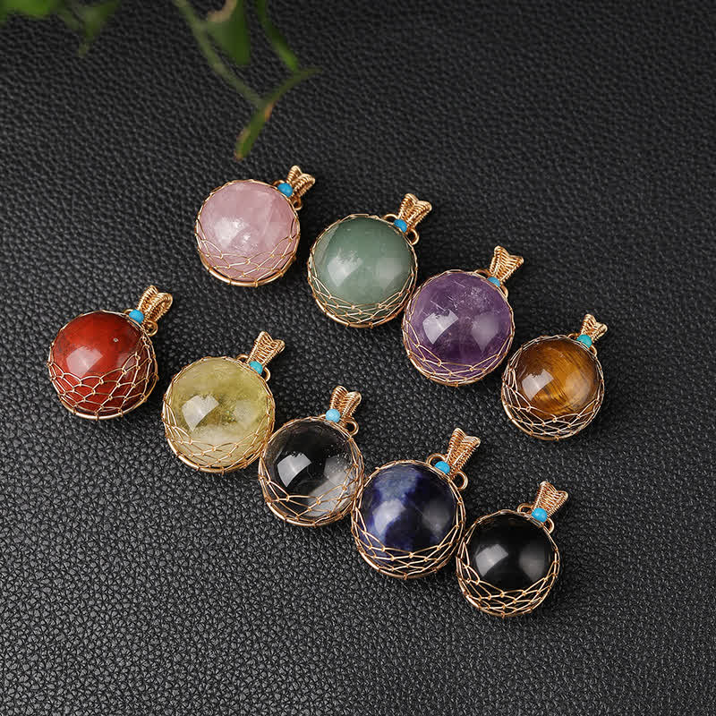 Olivenorma Delicate Natural Crystal Sphere Necklace - image 18