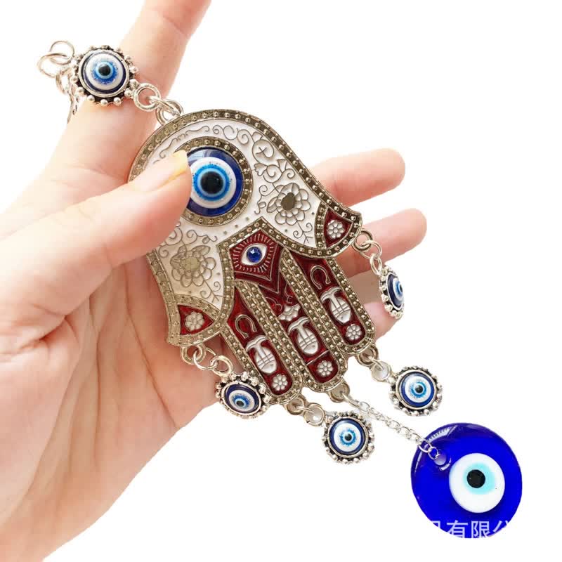 Olivenorma Hamsa Hand Evil Eye Wall Decor - Red - image 6