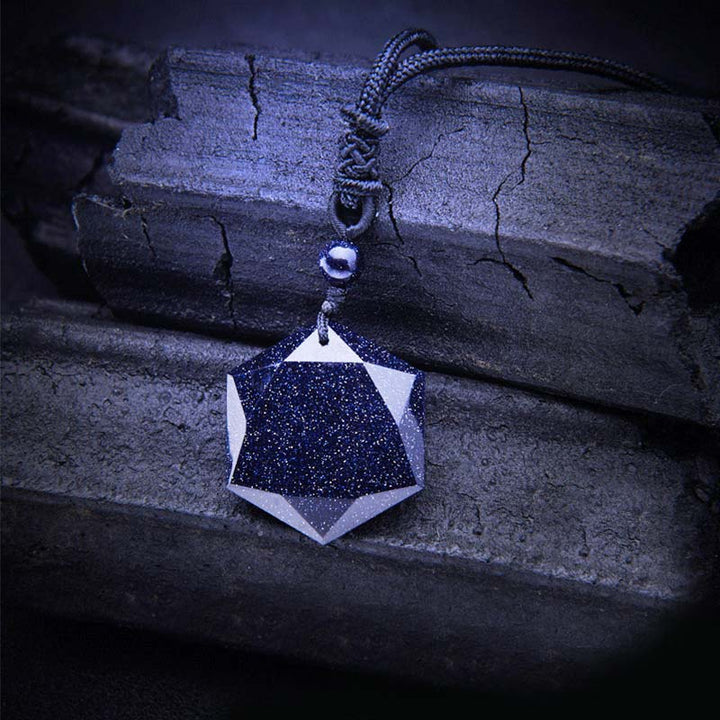 Olivenorma Blue Sandstone Healing Necklace - Blue Sandstone - image 0