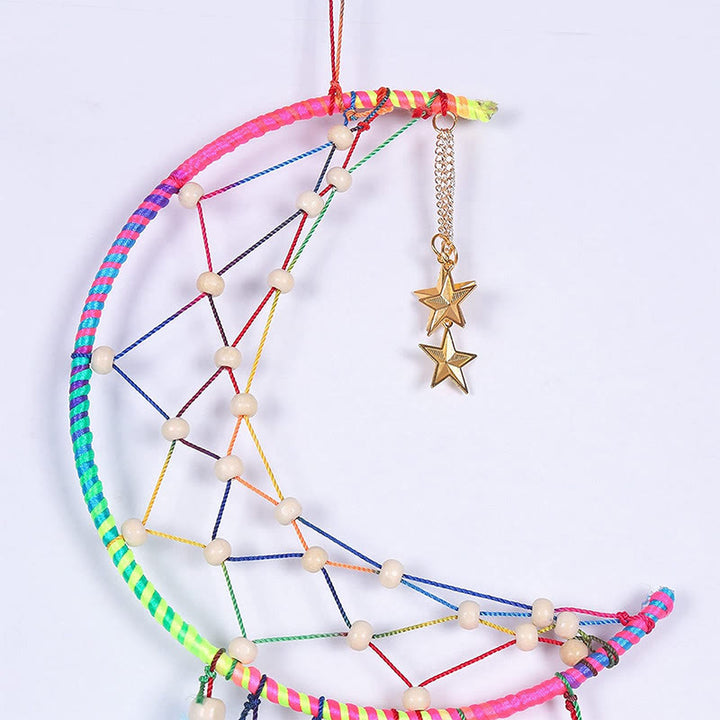 Olivenorma "Colorful Dream" - Moon Colorful Feather Dream Catcher - image 2