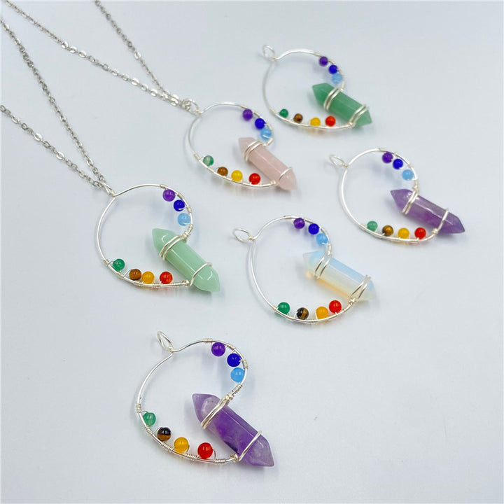 Olivenorma Chakra Orgone Color Swirl Necklace  - image 9