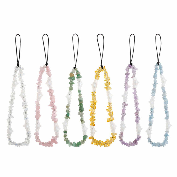 Olivenorma Handmade Crushed Stone Pearl Pentagram Beading Phone Strap - image 16