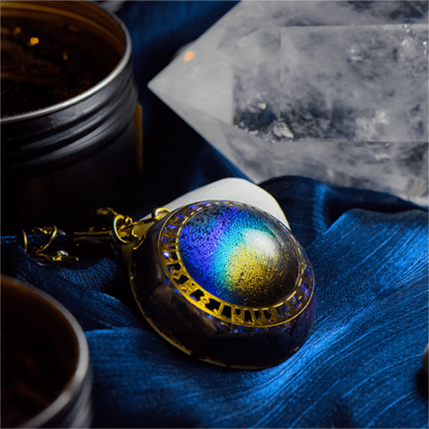 Olivenorma Chrono Ring Rainbow Tourmaline Star Pendant Orgone Necklace - image 2