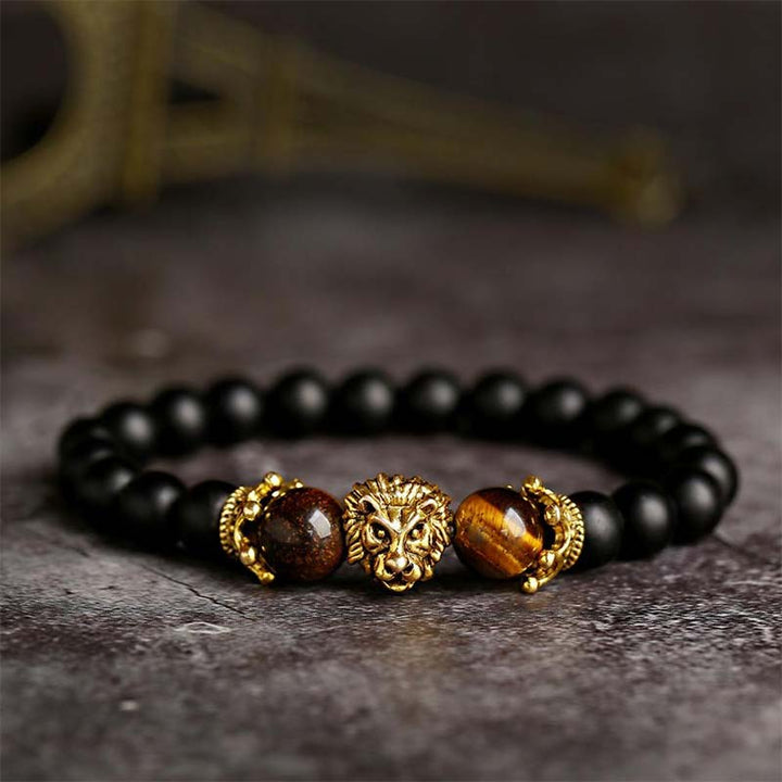 Olivenorma Natural Crystal Stone Lion Symbol Bracelet - image 4