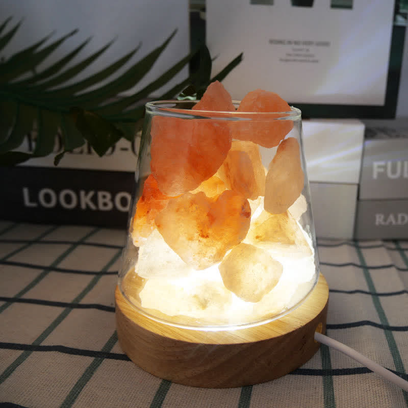 Olivenorma Goblet of Fire Shape Crystal Or Himalayan Pink Salt Lamp - image 1