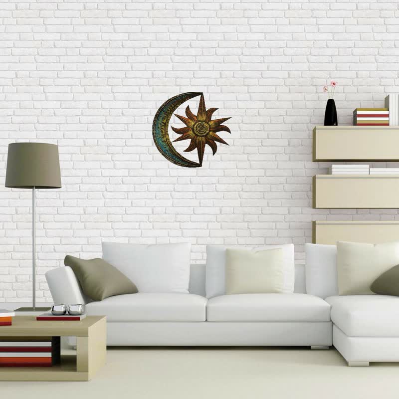Olivenorma Sun And Moon Celestial Themed Metal Wall Decor - image 1