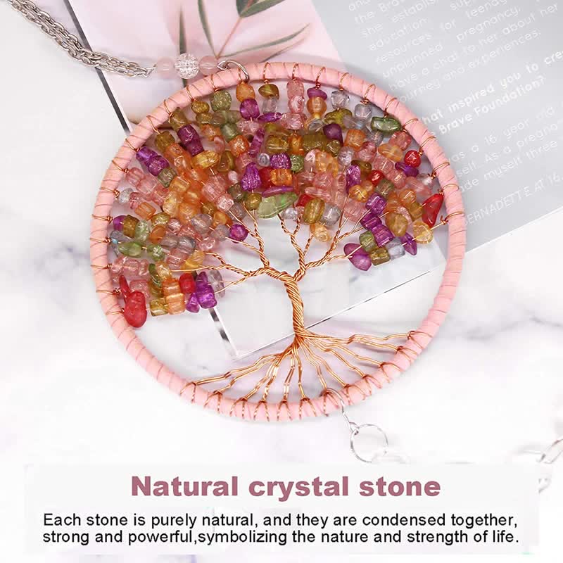 Tree of Life Crystal Suncatcher Dream Catcher - image 9