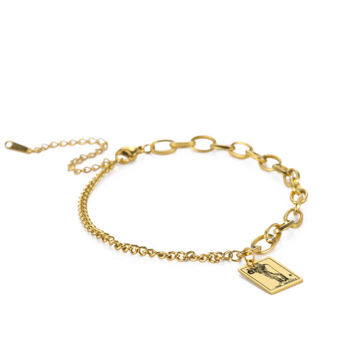 Grand Arcana Cards Tarot Bracelet - Gold - The Hermit - image 9