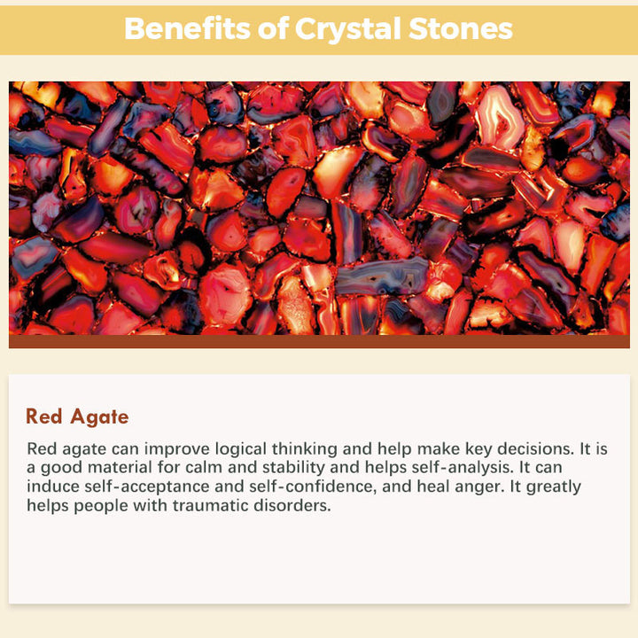 Sunset Speed - Red Agate Energy Gemstone Bracelet - image 6