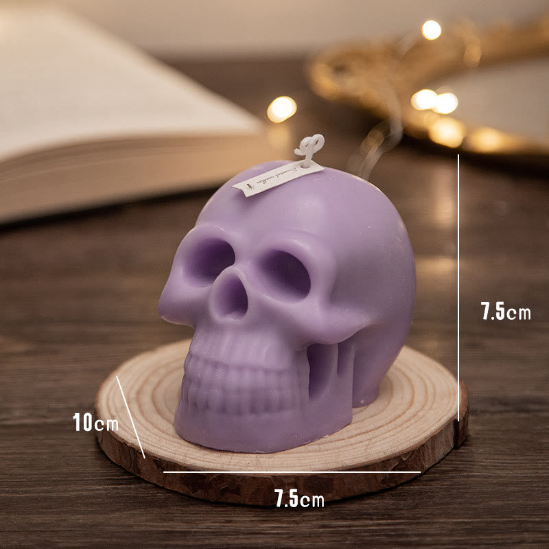 Olivenorma Multicolor Skull Scented Candle - Purple & Lavender - image 3