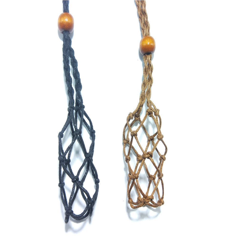 Olivenorma Handwoven Extra Large 5.5cm Adjustable Necklace Mesh Bag - image 7