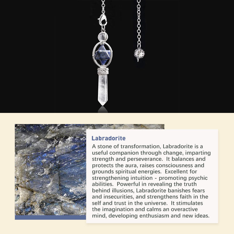 Natural Crystal Stone Pendulum - image 21