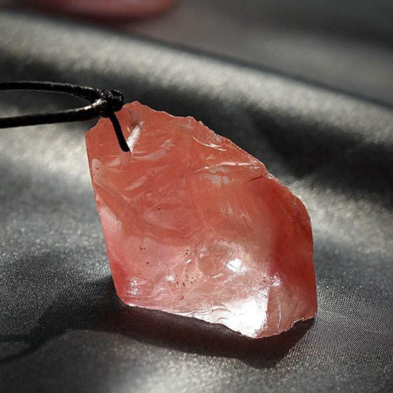 Red Quartz Grounding & Balancing Gemstone Neclace - Red Quartz - image 0