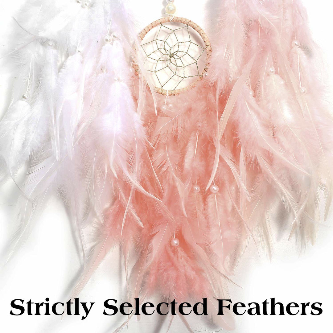 Olivenorma Indian Style Three Ring Feather Dream Catcher - image 5