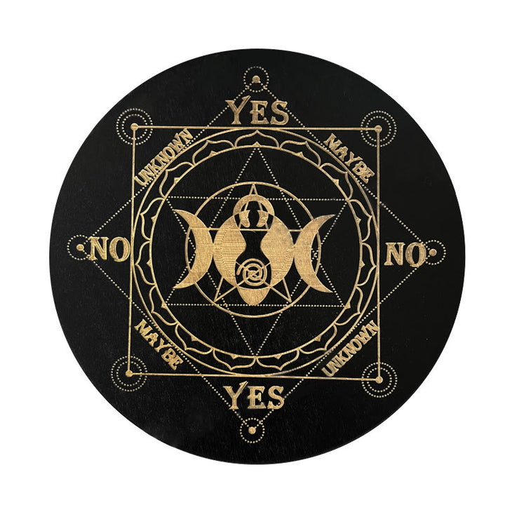 Olivenorma The Wooden Divination Pendulum Game Tarot Card - Black - Star Moon - image 5