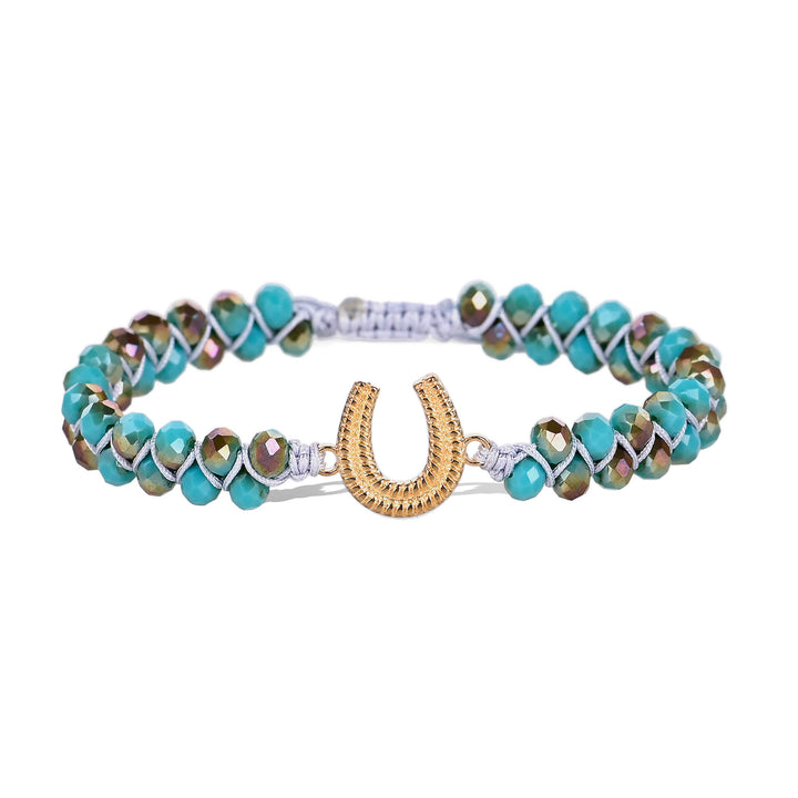Olivenorma Lucky Horseshoe Turquoise Healing Bracelet - image 4