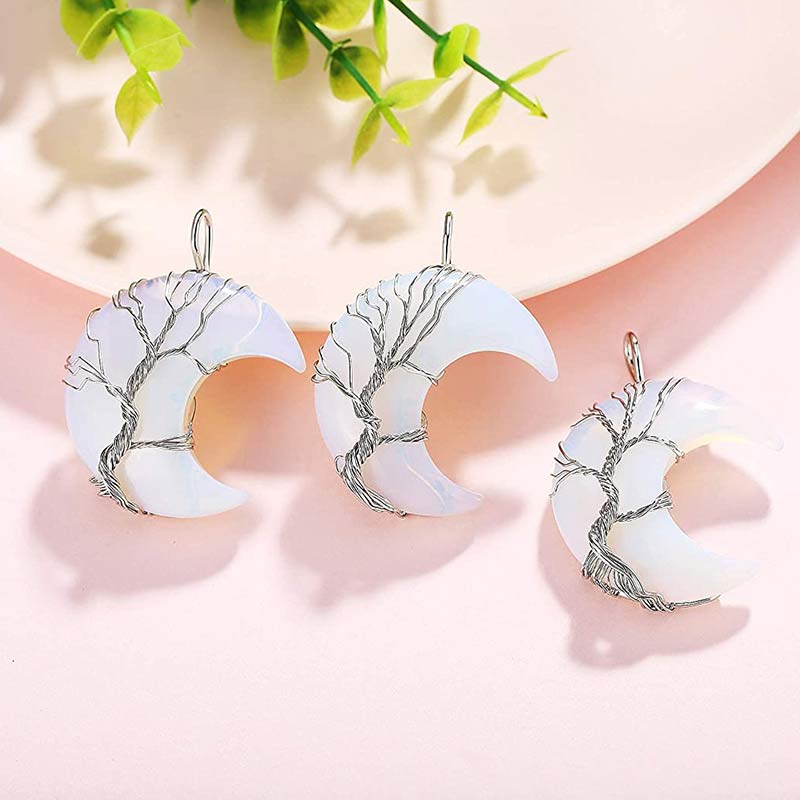 Olivenorma Natural Crystal Moon Necklace - image 6