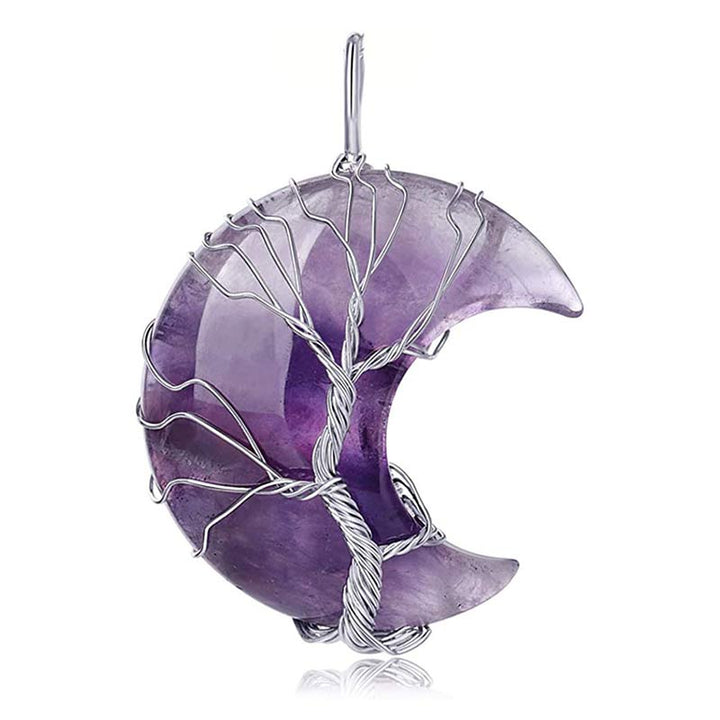 Olivenorma Natural Crystal Moon Necklace - image 15