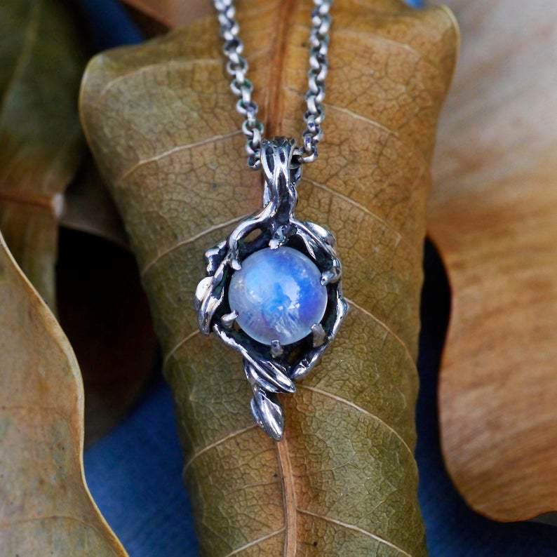 Olivenorma Moonstone Flame Drop Pendant Necklace - Moonstone - image 0