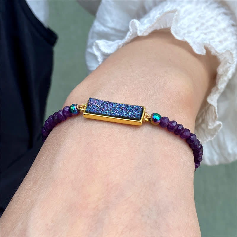 Olivenorma Faceted Natural Crystal Bracelet - image 1