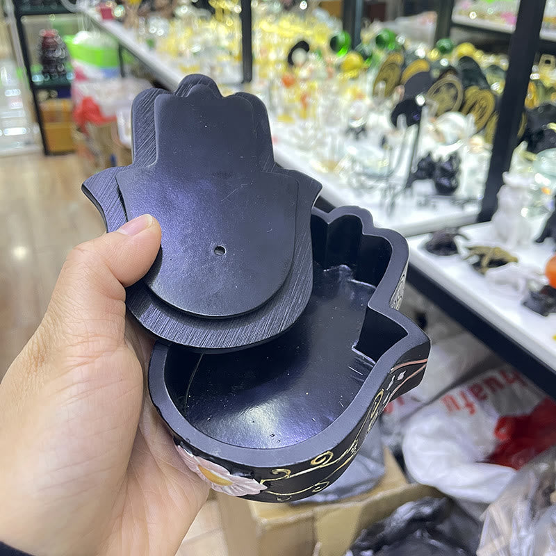 Olivenorma Handpainted Evil Eye Hamsa Box Ornamet Decoration - image 4