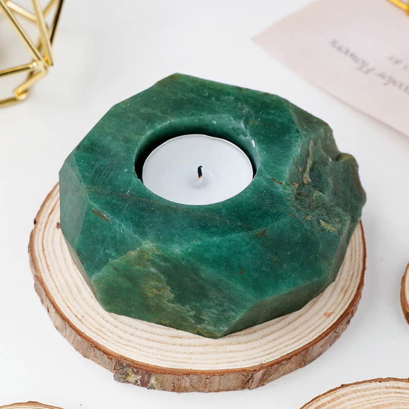 Olivenorma Natural Healing Crystal Candle Holder - Green Aventurine - image 14