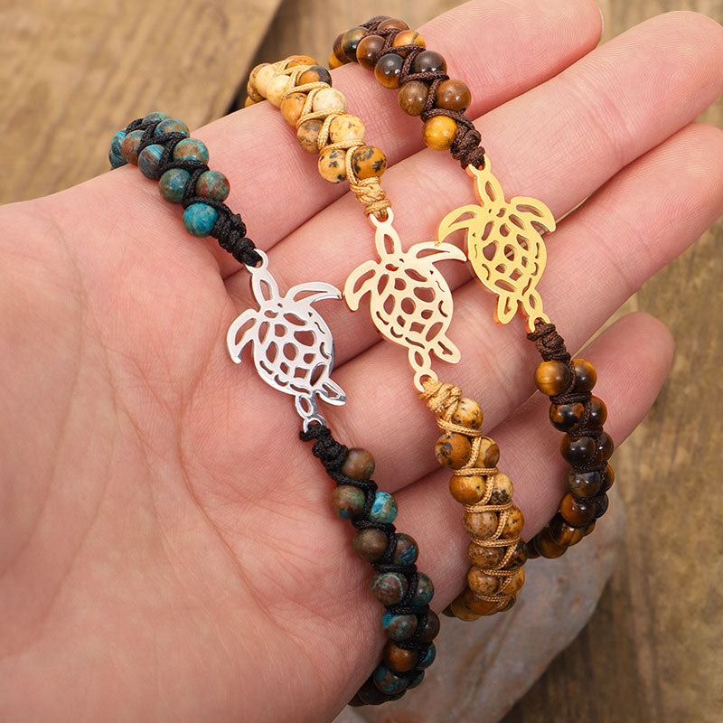 Natural Stone Turtle Bracelet - image 20